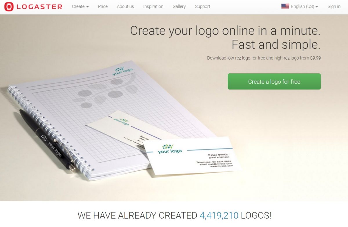 Buat Logo Online dalam Hitungan Menit Dengan Logaster